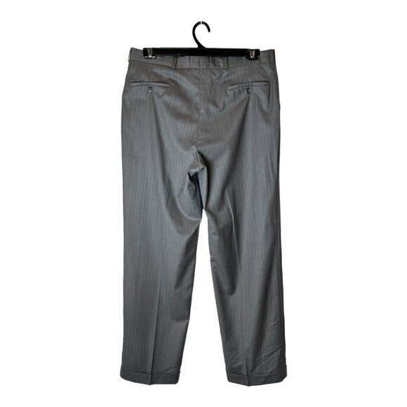 Michael Michael Kors Suit Men 38 Regular Gray Striped Wool Single Breasted - Picture 7 of 15